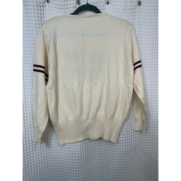 Taylor Swift Red Taylor’s Version Vintage Ivory Letterman Sweater Sz MD N - Picture 6 of 6